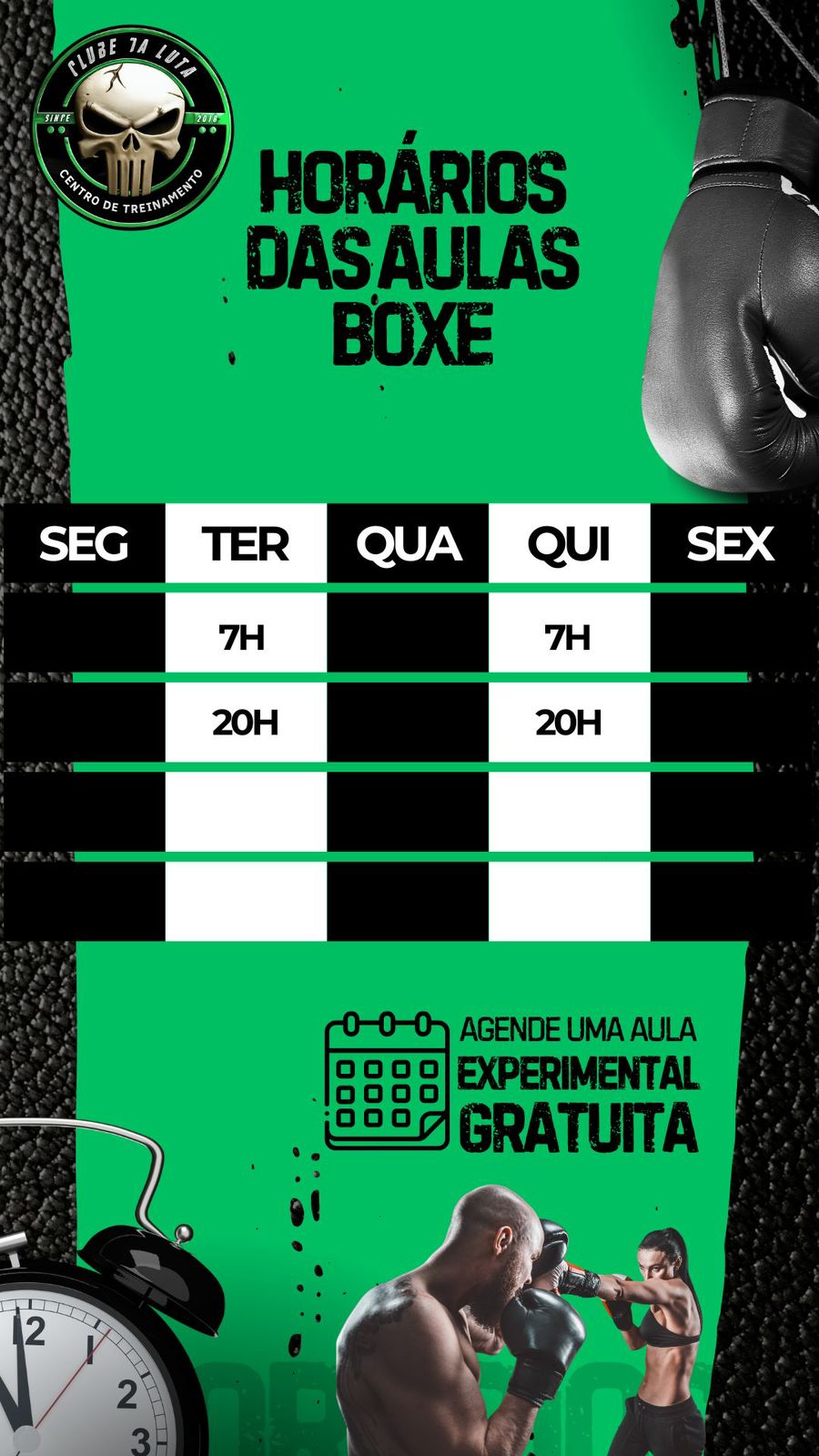 Horários Boxe