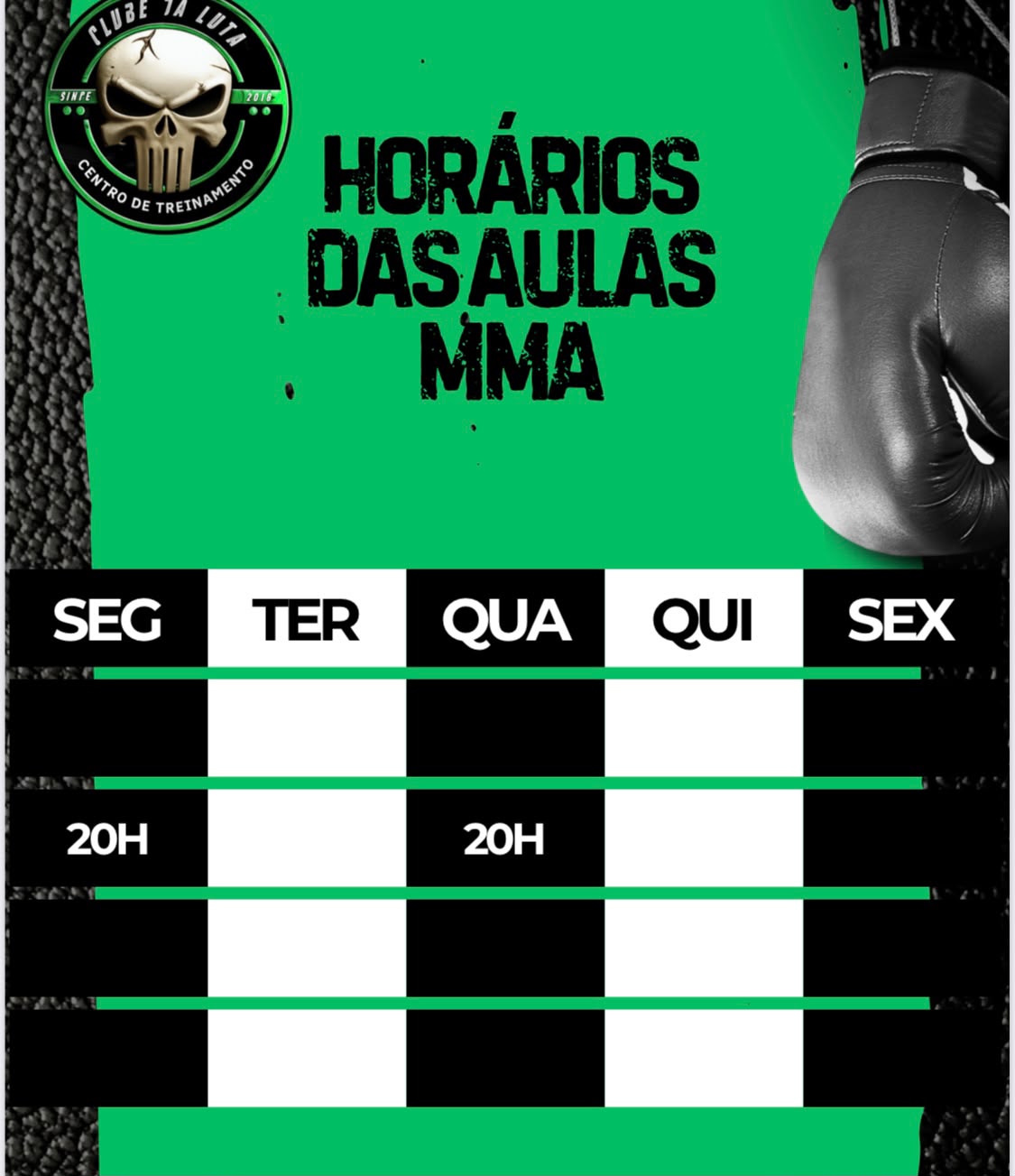 Horários MMA